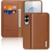 Puzdro Dux Ducis Hivo pre Samsung Galaxy S25 Edge s flipom a RFID ochranou – hnedé