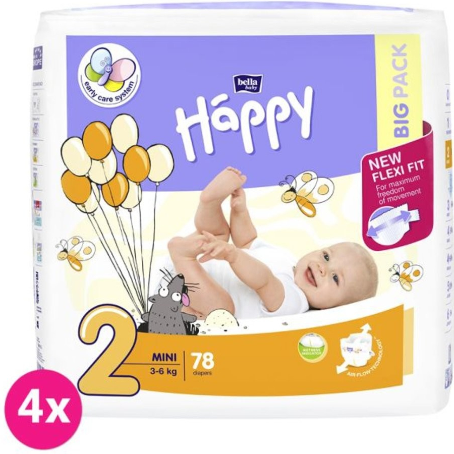 BELLA HAPPY Mini 2 3-6 kg 4x 78 ks