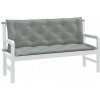 VidaXL Podložky / Vankúše na záhradnú lavicu, 2 ks, svetlosivý melír