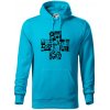 Zdravotné kríž veci - Mikina pánska Cape s kapucňou - S ( Svetlý tyrkys )