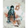 Zuty – Koláž Mlok Scamander (Fantastická zvieratá), 40×50 cm, bez rámu a bez vypnutia plátna 8596530206286