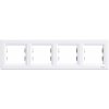 Rámček 4-násobný horiz. biela Asfora (Schneider)