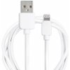 AppleKing synchronizačný a nabíjací kábel USB-A / Lightning pre iPhone / iPad / iPod / AirPods - 1 m - biely - možnosť vrátiť tovar ZADARMO do 30tich dní