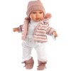 Llorens 42406 BABY JULIA - realistická bábika so zvukmi a mäkkým látkovým telom - 42 cm