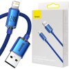 Baseus CAJY000003 crystal shine série USB typu A na Lightning 2,4A, 1,2m, modrý