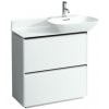 Laufen Základná umývadlová skrinka 76,9 cm, biela matná - tmavý hliníkový držiak H4030041102601