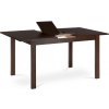 Autronic - Jedálenský stôl rozkladací 120+30x80x74 cm, doska MDF, dyha, nohy masív, orech - BT-6778 WAL AKCE