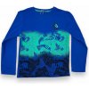Kugo chlapčenské tričko s dlhým rukávom modrá