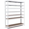 Policový regál Trestles RH 2200x1400x600, nosnosť 1750 kg, 7 políc Farba: biela