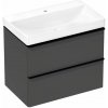 Hansgrohe Xelu Q Skrinka s umývadlom, 63x78x50 cm, 2 zásuvky, matná sivá/matná čierna 54375670-HG