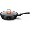 Hlboká panvica s pokrievkou 2,3 L s mramorovým povrchom 24 cm Berlingerhaus Black Rose Collection BH-1643