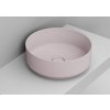 Ceramica Dolomite Noemi umývadlo 44x44 cm okrúhly pultové umývadlo ružová matná D310565