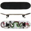 Dragon - Skateboard Cozytrix 80 × 20,3 cm – čierny grip, PU kolieska 54 mm: červeno/žltý