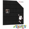 ALLboards Filcový panel na zeď 30×30 cm černý, Z4_FELT30x30BLACK