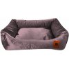 REDANT zamatový pelech pre psa VELVET fialový L