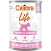 Calibra Dog Life konz.Puppy&Junior Chicken&rice 400g
