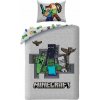 Detská posteľná bielizeň Minecraft 140 x 200 cm mikrovlákno Halantex creeper stev