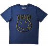 Nirvana Tričko Inverse Happy Face Unisex Sky Blue S