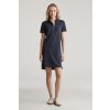 Gant Contrast Collar Pique Polo Dress Evening Blue