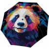 Doppler Modern Art Long AC Mighty Panda deštník holový vystřelovací vícebarevný