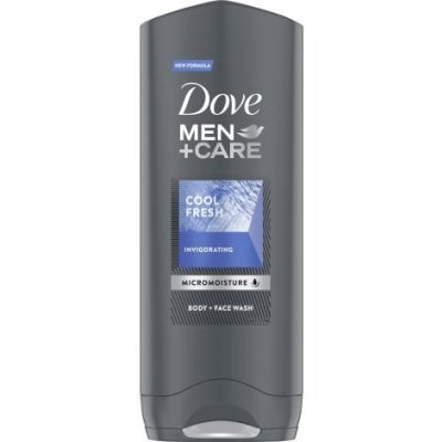 Dove Men + Care Invigorating Cool Fresh hydratačný sprchovací gél na telo, tvár a vlasy 250 ml pre mužov