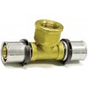 PipeTec Mosadzná lisovacia spojka T 20x2 / 1/2