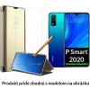 Otváracie Púzdro Luxria Clear View pre Huawei - Zlaté pre Huawei: P Smart 2020