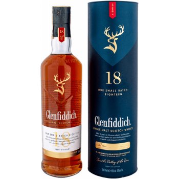 Glenfiddich Single Malt 18y 40% 0,7 l (tuba)