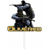Zápich - Meno a Counter strike - bez paličky - 13cm - Obrázok