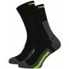 Cyklistické ponožky Horsefeathers Cadence Long Socks Black Limeade