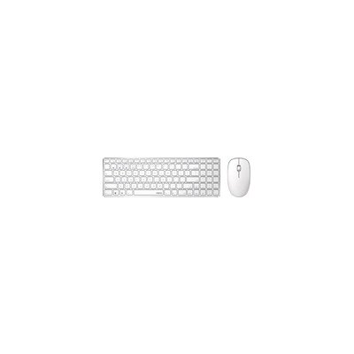 RAPOO klávesnice a myš 9300M, bezdrátová, Multi-Mode Slim Mouse, Ultra-Slim Keyboard, bílá 6940056184740