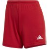 Dámske futbalové šortky adidas, SQUAD 21 SHO W červená,biela S