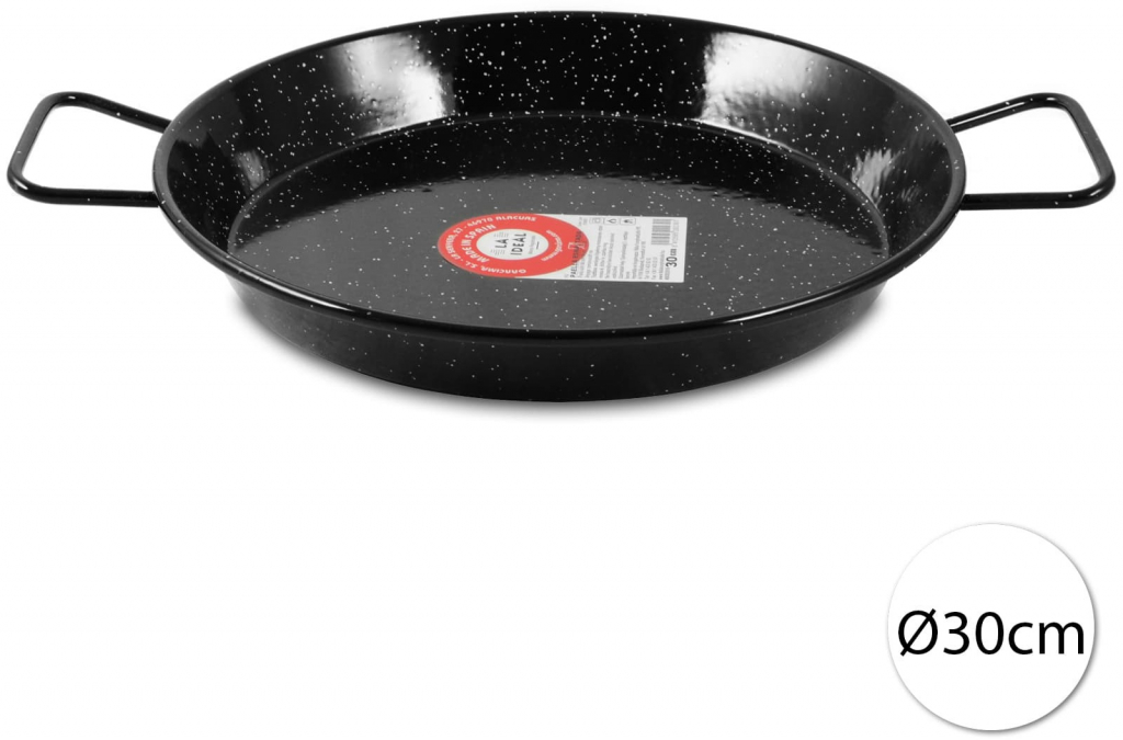 Garcima Smaltovaná hlboká Panvica Paella Wok 30 cm