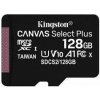 KINGSTON 128GB microSDXC CANVAS Plus Memory Card 150MB/s Read, UHS-I Speed Class, U1, V10, A1 - bez adaptéru SDCS3/128GBSP