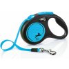 flexi New Neon pásik, veľkosť S 5m/15 kg, modrá