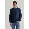 SVETER GANT NEPS WOOL C-NECK EVENING BLUE