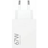Xiaomi MDY-15-ET USB-A 67W Cestovní Nabíječka White (Bulk)