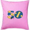 Volejbal okrúhle narodeniny 50 - Vankúš 50x50 - 50x50 - Iba poťah ( Ružová )