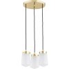 Argon Argon 6164 - Luster na lanku PASADENA 3xE27/15W/230V zlatá/biela AR6164 + záruka 3 roky zadarmo + záruka 3 roky zadarmo