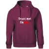 Trust me I´m Mgr. / Ver mi som Magister. - Oversized mikina dámská Moon - kratšia + širšia - 2XL ( Fuchsiová )