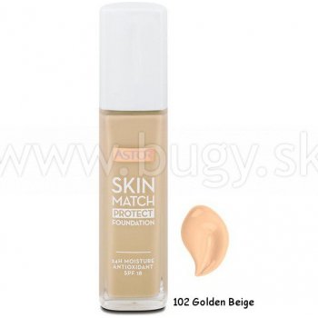 Astor Skin Match Protect Foundation make-up Golden Beige 102 30 ml od 12,49  € - Heureka.sk
