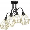 Luminex Prisadený luster BERGEN 4xE27/60W/230V čierna/zlatá LU0316 + záruka 3 roky zadarmo + záruka 3 roky zadarmo