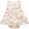 PINOKIO Šaty body bez rukávov Summer Garden dievča béžová veľ. 80
