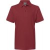 James & Nicholson JN 70K Piqué detské polo tričko červená wine