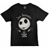Disney tričko The Nightmare Before Christmas Jack Head Čierna S