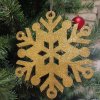 DECOLED Snehová vločka III, priemer 40 cm, zlatá