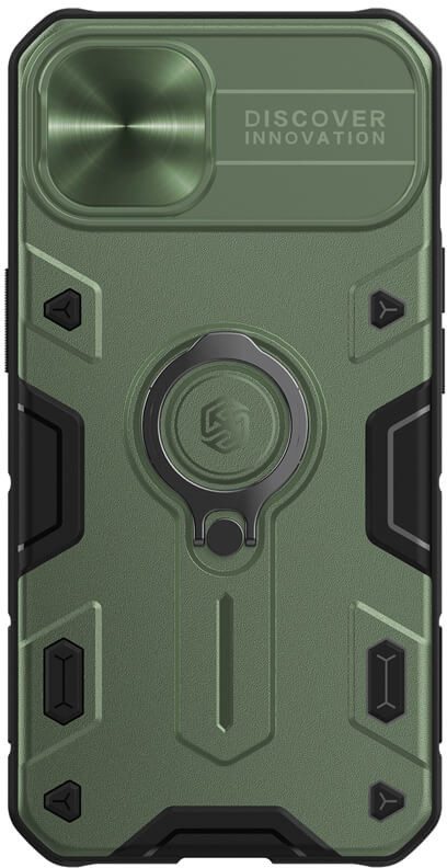 Nillkin CamShield Armor iPhone 13 Dark zelené without logocut