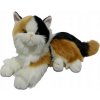 PLYŠOVÁ mačka, 30 cm, Calico, ležiaca