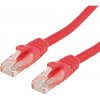Value 21.99.1425 RJ45 sieťové káble, prepojovacie káble CAT 6A U/UTP 5.00 m červená (jasná) netienený 1 ks; 21.99.1425