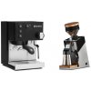 Rancilio Silvia BC, black + Eureka Mignon Single Dose PRO, Chrome & Oak